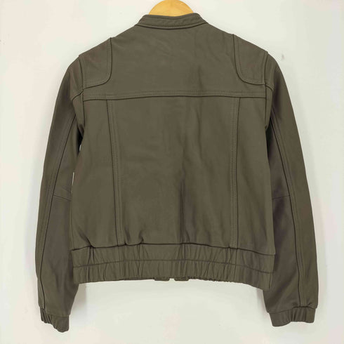 アバハウスドゥヴィネット abahouse devinette 羊革 ラムレザー シングルライダースジャケット レディース  2